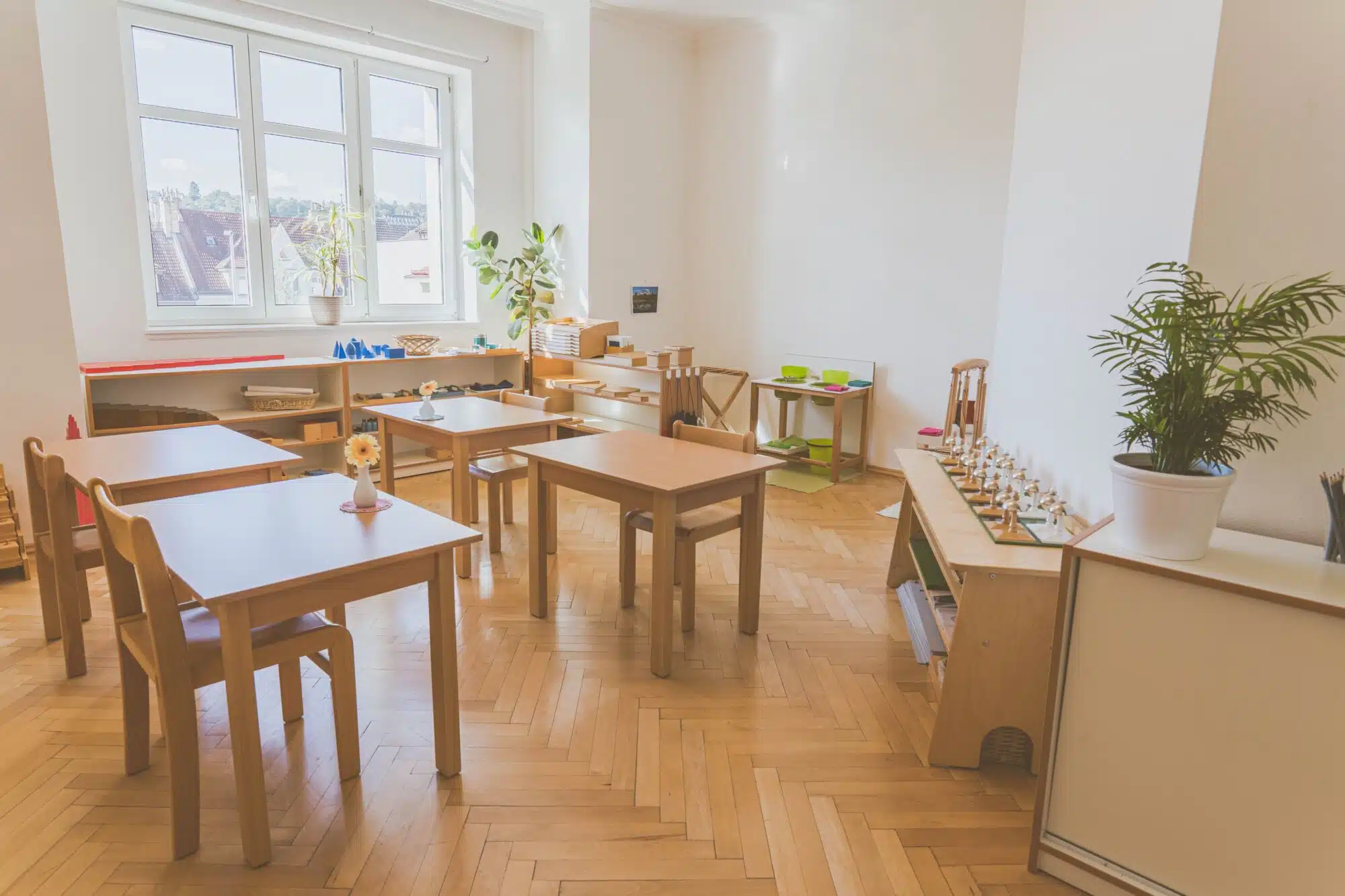 A prepared Montessori environment for children ages 3-6