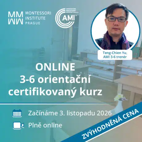 AMI Certifikované orientační kurzy 3-6 montessori tříd