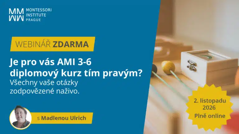 Webinář zdarma: Je pro&nbsp;vás AMI 3-6 diplomový kurz tím pravým? s&nbsp;Madlenou Ulrich, 2. listopadu 2026