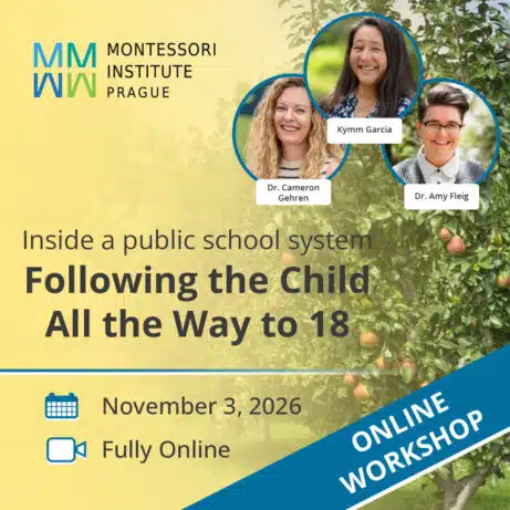 Following the Child All the Way to 18, online workshop with Compass Montessori School, November 3, 2026