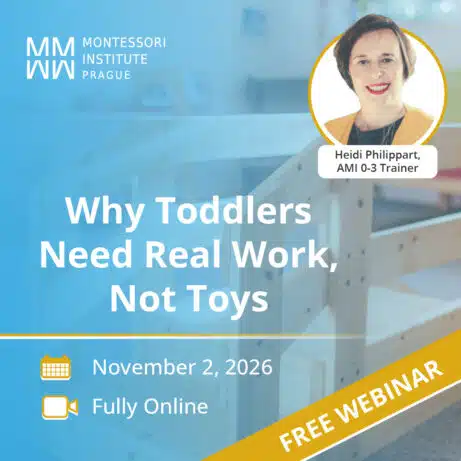 Why Toddlers Need Real Work, Not Toys: free webinar with Heidi Philippart, November 2, 2026